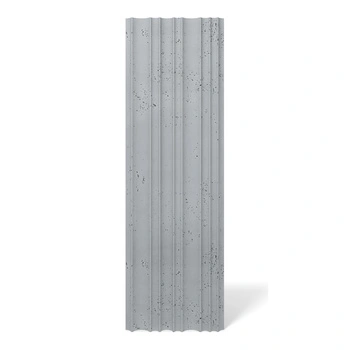 Płyta betonowa na ścianę 3D PB56 1350x430x35, szary S96, beton architektoniczny