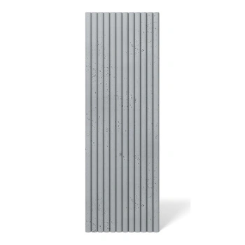 Płyta betonowa na ścianę 3D PB57 1350x460x30, szary S96, beton architektoniczny