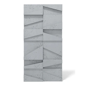 Płyta betonowa na ścianę 3D PB09 1200x600x45, szary S96, beton architektoniczny