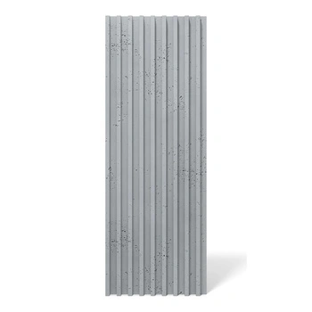 Płyta betonowa na ścianę 3D PB39 1350x490x30, szary S96, beton architektoniczny