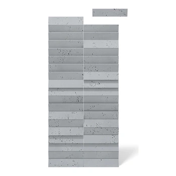 Płyta betonowa na ścianę 3D PB69 5x22,6x2, szary S96, beton architektoniczny