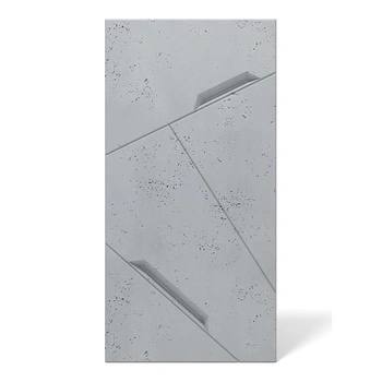 Płyta betonowa na ścianę 3D PB18 1200x600x38, szary S96, beton architektoniczny