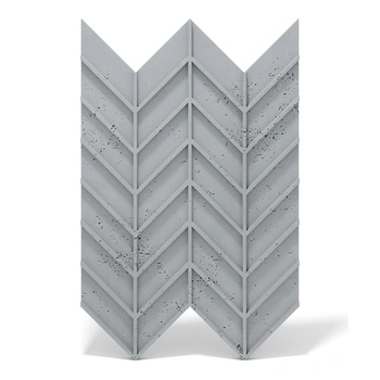 Płyta betonowa na ścianę 3D PB47 939x600x25, szary S96, beton architektoniczny