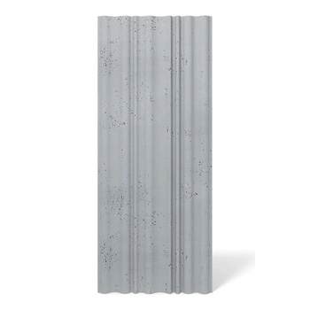 Płyta betonowa na ścianę 3D PB58 1350x560x34, szary S96, beton architektoniczny